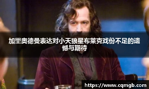 加里奥德曼表达对小天狼星布莱克戏份不足的遗憾与期待